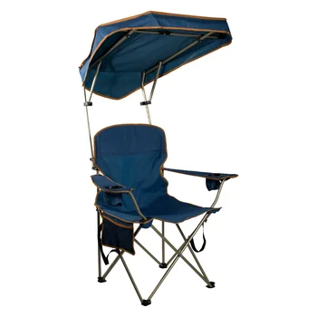 Пляжные стулья с регулируемой максимальной тенью, складной походный стул, уличная мебель- синий