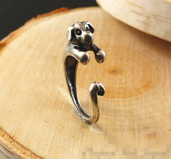 Оптовое ретро регулируемое кольцо для щенка, хит продаж, кольца для животных для мужчин и женщин