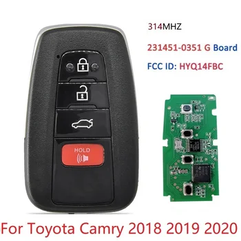 CN007182 PN 89904-06220 FCC HYQ14FBC Для Toyota Camry 2018-2020 314 МГц 8A Чип P4 A9 Smart Key 4 Кнопки Дистанционного Автомобильного Брелока