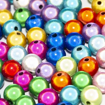 Цена по прейскуранту завода изготовителя Наивысшего качества 4 6 8 10 12 мм Разноцветные 3D Иллюзионные чудо акриловые распорные бусины perles