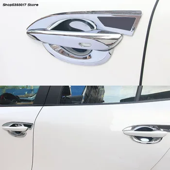 ABS Хромированная крышка Дверной ручки Автомобиля, Внешняя отделка чаши, автомобильные аксессуары Для Mazda 3 Axela 2019 2020 2021