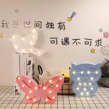 светодиодная маленькая ночная лампа butterfly ins декоративная лампа