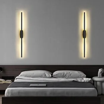 Современный светодиодный настенный светильник Gold Long Wall Light для дома, спальни, Лестницы, дивана, фонового освещения, Декоративной лампы