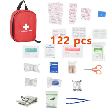 Портативная Походная семейная аптечка первой помощи, Портативный Дорожный Походный медицинский аварийный набор для выживания, Многослойная сумка для хранения первой помощи