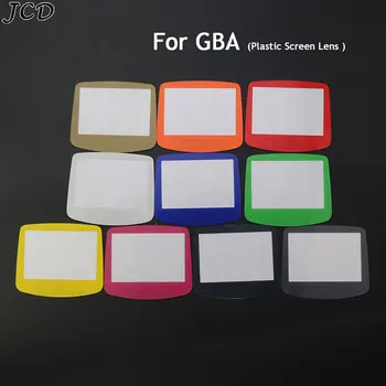 JCD Colorful Для замены пластикового экрана GBA, Пластиковая защитная линза для дисплея, защитная крышка Gameboy Advance с адгезивом