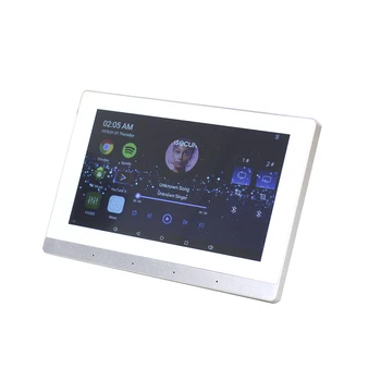 Встроенный усилитель, 7-дюймовый сенсорный экран с подключением Wi-Fi, Фоновый Bluetooth, Музыкальный усилитель для умного дома, Wi-Fi