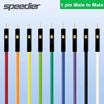 1PIN 10 см 20 см 30 см 40 см Dupont Line От мужчины к мужчине 2,54 26AWG Перемычка Dupont Wire Мягкий Силиконовый кабель 1P-1P для Arduino DIY KIT