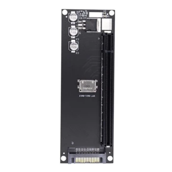 Адаптер Pcie для SFF-8611, Адаптер Oculink SFF-8611 для Pcie PCI-Express 16X 4X С портом питания SATA для видеокарты материнской платы