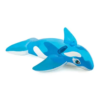 Прозрачный Надувной поплавок в стиле Синего Кита, Игрушка для игры в воде с животными, Детский Серфинг для взрослых, игра для детей
