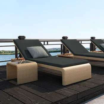 Кровать для отдыха на открытом воздухе, сон на балконе, пляжное кресло, складной диван