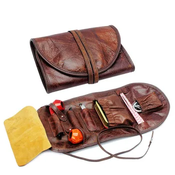 сумка для хранения из натуральной кожи corium, портативный контейнер для хранения зажигалки, органайзер для покера, дорожный держатель, инструмент для курения