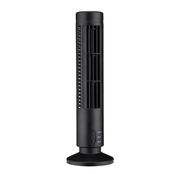 USB-электрический вентилятор в форме башни Мини-Безлистный Маленький Вентилятор USB Офисный настольный Башенный вентилятор Летний Модный Новый подарок