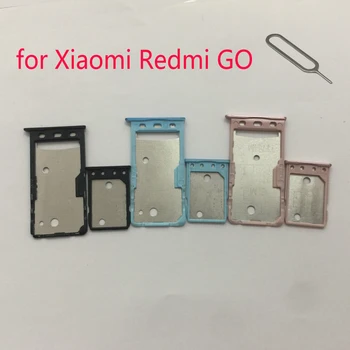 Адаптер для лотка для SIM-карты телефона для XIAOMI Redmi GO Оригинальный корпус, Новый держатель для карт Micro SD для Xiaomi GO