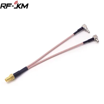 Адаптер SMA Female для CRC9/TS9 с двойным разъемом RF-коаксиальный адаптер RG316 кабель 15 см