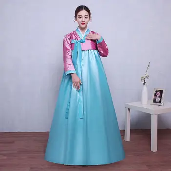 Женские улучшенные костюмы Ханбок, новые корейские костюмы, этнические танцевальные костюмы