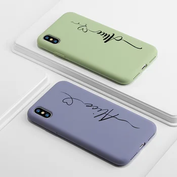 Пользовательское название для iPhone 14 13 Pro Max Case 12 11 SE 2 8 Plus, подарок для пары в виде сердца своими руками для iPhone 13 Case X XS XR 7, силиконовый чехол