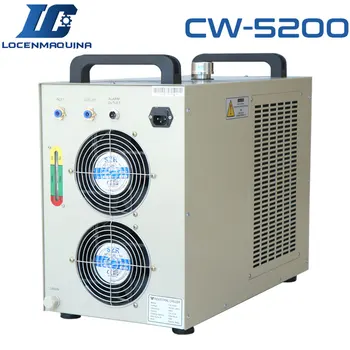 Промышленный охладитель воды AC220V 50Hz CW5200 для двигателя шпинделя гравировального станка с ЧПУ, лазерных трубок