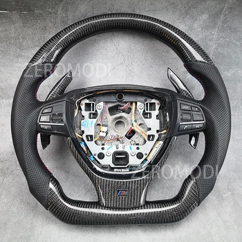 Гоночное спортивное рулевое колесо из углеродного волокна для BMW F07 F18 M5 5 серии 535i 2011 2012 2013