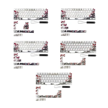 Стильные колпачки для клавишных 61 64 67 68 для механических клавиатур Немецкого Французского Испанского японского английского языков