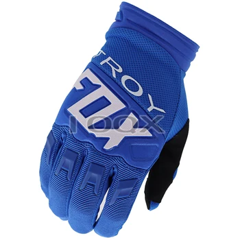 Troy Fox MX ATV 360 Синие Гоночные Перчатки DH MTB BMX Для мотокросса, Велосипедные Перчатки для Шоссейных Гонок