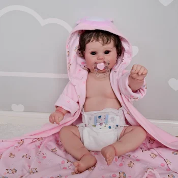 50 см Силиконовая кукла Maddie Reborn Baby Girl, Реалистичная Мягкая на ощупь Кукла ручной росписи с видимыми венами Boneca Bebe Reborn