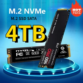 Портативный твердотельный накопитель M.2 SSD 1 ТБ 2 ТБ 4 ТБ PC NVME SSD performance внутренний жесткий диск, применимый ко всем маркам компьютеров