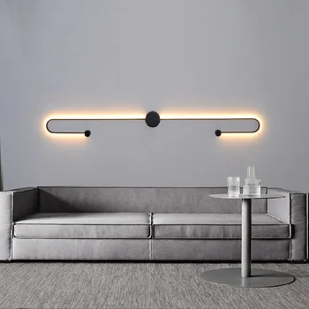 Современный простой светильник, Роскошная решетка, Минималистичный фон для телевизора в гостиной, Прикроватная лампа для спальни, полоска для украшения стен