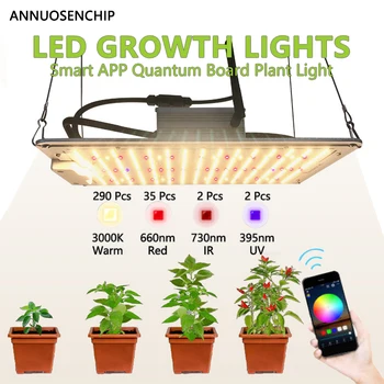 Новая умная светодиодная лампа для растений с полным спектром 120 Вт переменного тока 100-277 В, беспроводное управление приложением, Bluetooth, светильник для выращивания цветов, фруктов, овощей в помещении
