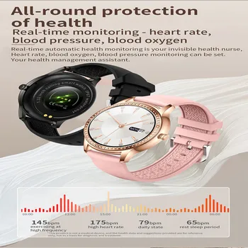 женские смарт-часы CF93 с сердечным ритмом, Bluetooth-телефон, умный браслет, камера для контроля уровня кислорода в крови, водонепроницаемые спортивные часы IP67