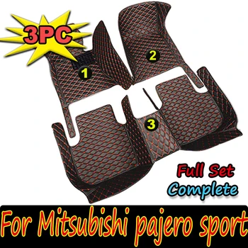 Автомобильные коврики для Mitsubishi pajero sport 2011 2012 2013 2014 2015 Пользовательские автоматические Накладки для ног автомобильный ковер покрытие Интерьера