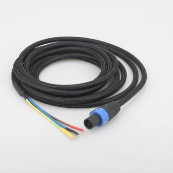 Кабель сабвуфера HiFi SBC01, 3-проводный кабель сабвуфера от спикона до лопаточного конца для акустики REL/MJ