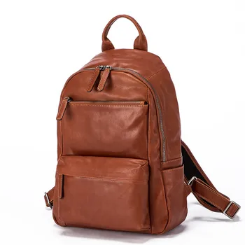 Модный роскошный дизайнерский рюкзак унисекс из натуральной кожи для подростков, повседневные путешествия на открытом воздухе, рюкзак для ноутбука большой емкости