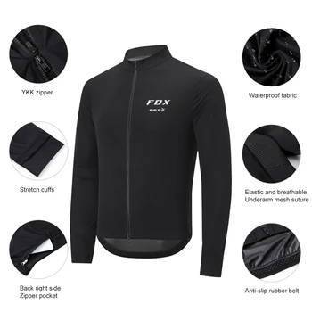 Велосипедная куртка MTB BATFOX Ветрозащитная водонепроницаемая ветровка для горного Велосипеда, велосипедная ветровка, куртка, пальто