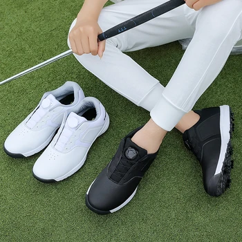 Новая обувь для гольфа, мужские водонепроницаемые кроссовки для гольфа, Белые, Большие размеры 39-47, нескользящая прогулочная обувь для игроков в гольф, мужские кроссовки