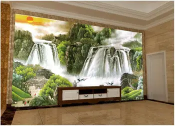 изготовленная на заказ фотообоя 3d обои на стену Китайская пейзажная живопись тушью обои для стен в рулонах домашний декор спальня
