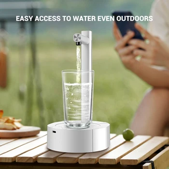 Портативный Настольный Электрический Диспенсер для воды, бутылочный насос, зарядка через USB, автоматическая машина для питьевой воды, пригодная для дома и улицы