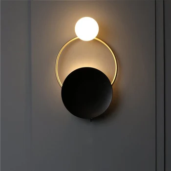 Постмодернистская креативная фурнитура настенный светильник для гостиной художественная прикроватная тумбочка для спальни дизайнерская модель комнаты светодиодный настенный светильник